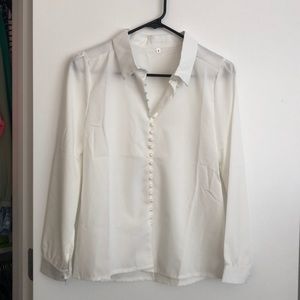 NWOT White blouse